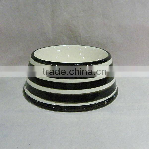 2014 pet accessory ceramic dog bowl product