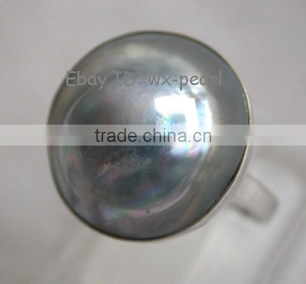 2016 Latest Fashion Mabe Pearl Ring designs for women