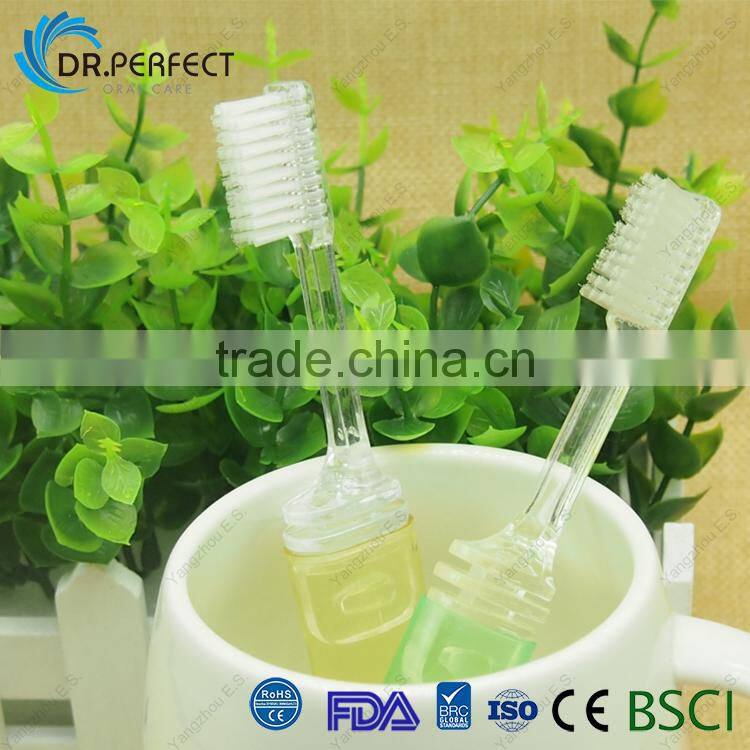 plastic tube package toothbrush travel set for traveller oral care products