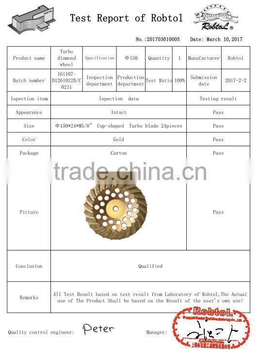 150mm turbo row waved spiral diamond grinding disc cup wheel for concrete floor 6" cutting tools abrasive polishing grinder