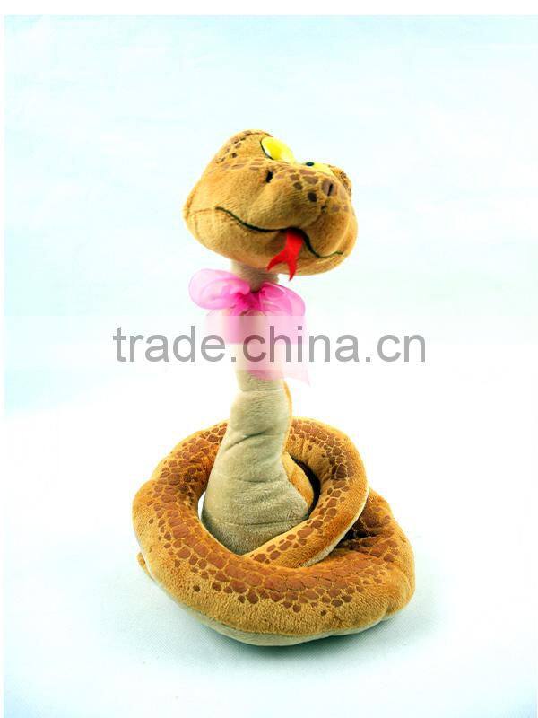 Music twist snake plush toy rc animal voice control car toy