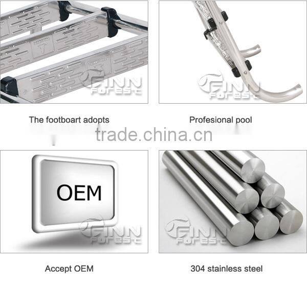 Factory swimming pool equipments pool ladder stainless steel pool ladder