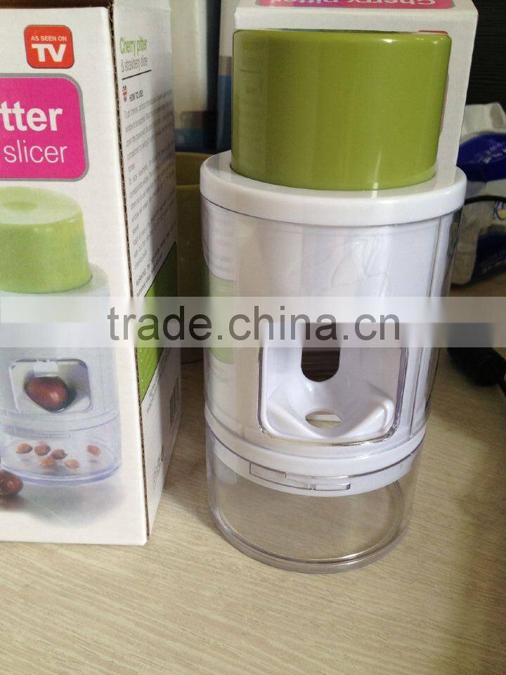 2016 food grade kitchen accessories plastic cherry pit remove machine cherry and olive pitter