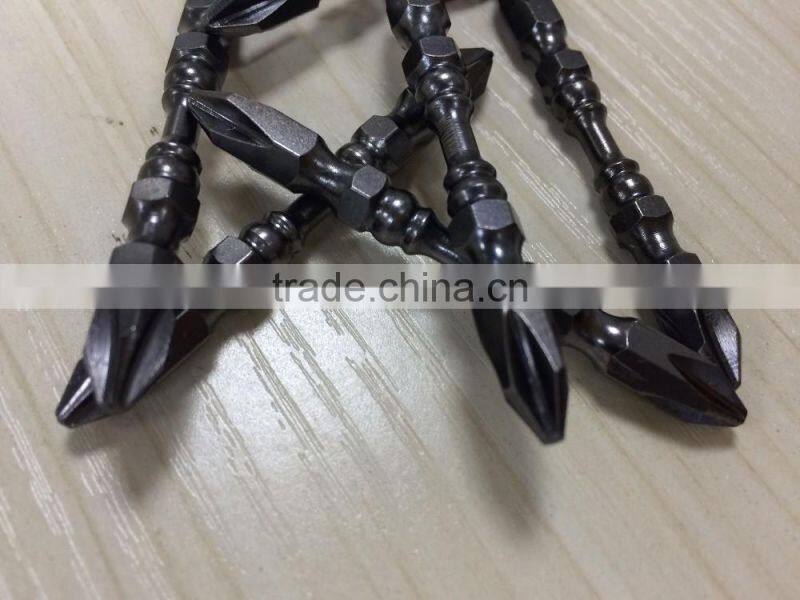 Best quality strong 65mm alloy screwdriver bit for wall