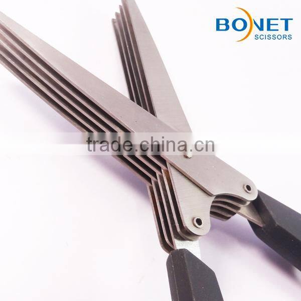 S97015C FDA qualified Stainless Steel 5 blades vegetables cutting scissors