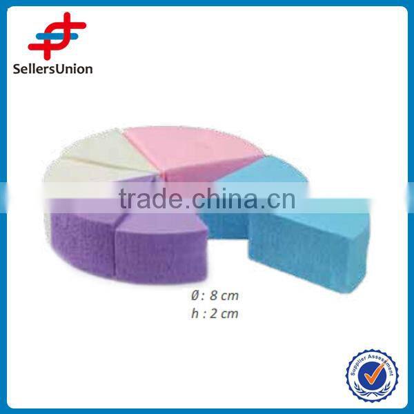 8PCS/SET fashion&colorful foundation make up powder puff, cosmetic&refillable powder puff