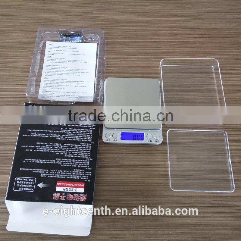 2016 Mini 2kg 2000g/0.1g w/2Trays Electronic Digital Platform Jewelry Weighing Scale