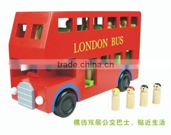 Wooden Bus;London bus;toy bus