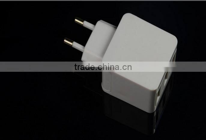 Customized EU Plug 5V 3.1A 3 USB charger