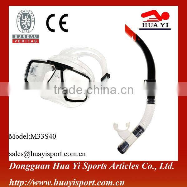 Manufacture diving product swimming mask snorkel set