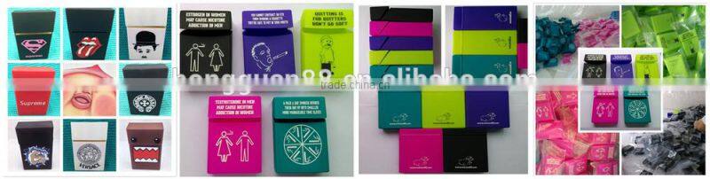 New arrival customized 20 pack silicone cigarette case with OEM service available