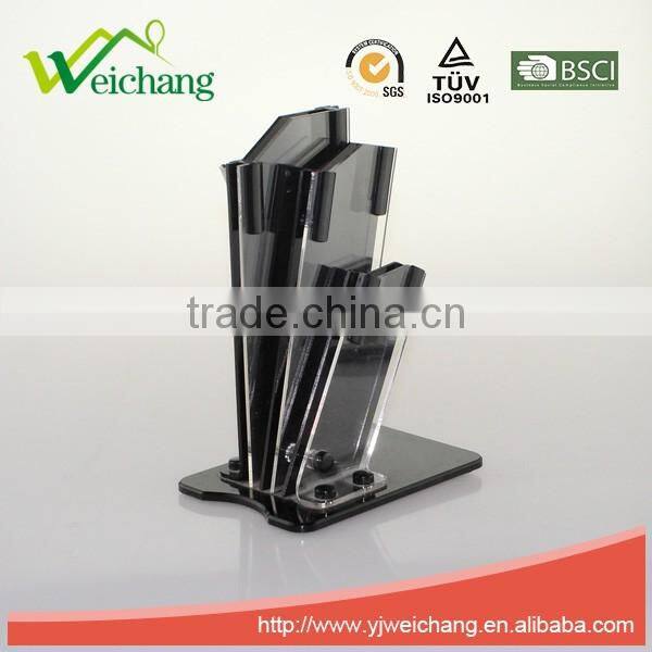 WCCP003 3 PCS acrylic knife holder cutting head fashion design knife rack,