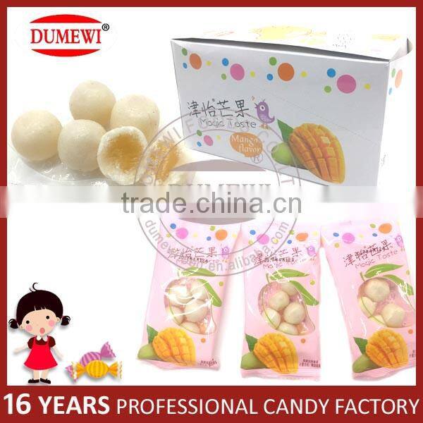Center Filled Chewy Ball Fruit Chewy Sweets and Candies