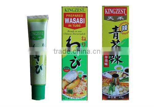 43g in tube Japanese Sushi Sauce ready to use Horseradish Mustard Wasabi