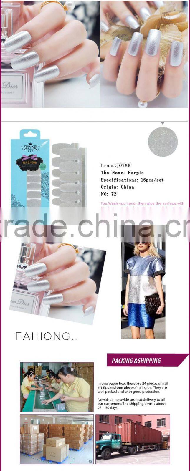 Nail art wholesale bettter nail patch nail polish strips