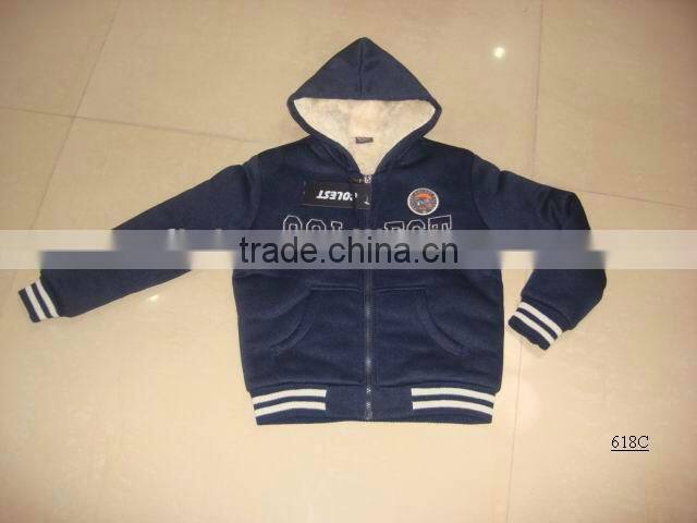 Garment Factory Sale Fleece Fabric Children Winter Coat
