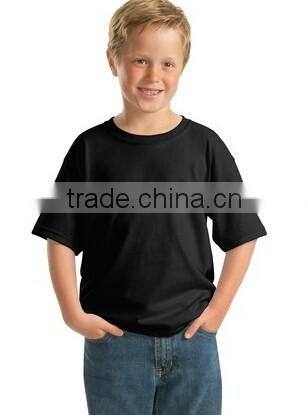 Seamless O neck boys design plain t-shirt 100% Cotton boys t-shirt