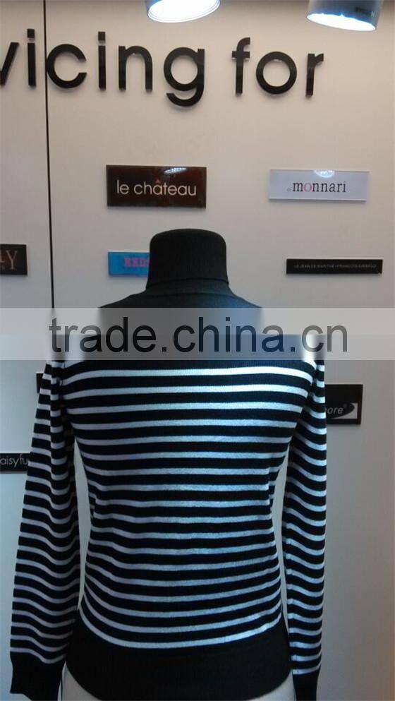 2015 new fashion knitting women sweater with long sleeve pullover