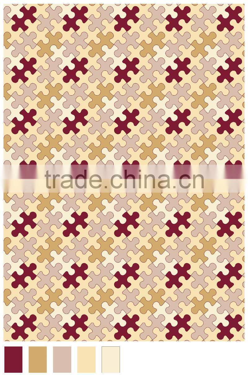 geometric design screen stamped plush mink royal blanket travel blanket fleece blanket