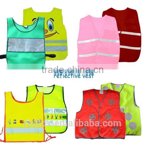 custom cheap high visibility child safety vest 3m
