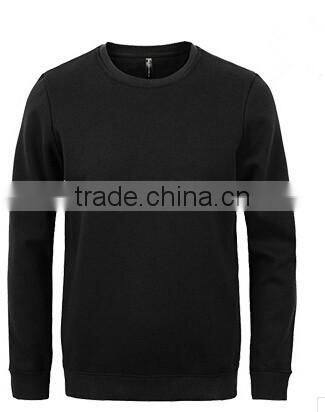 adult o-neck plain polyester/cotton sweatshirt custom wholesale from ningbo china