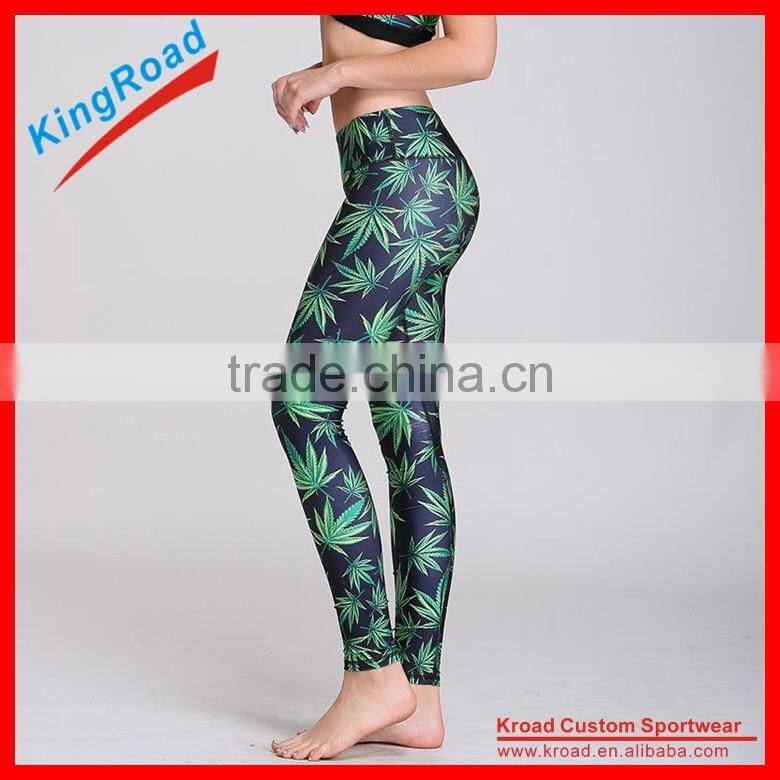 New design Wholesale fitness Yoga Pants camouflage custom Compression Pant