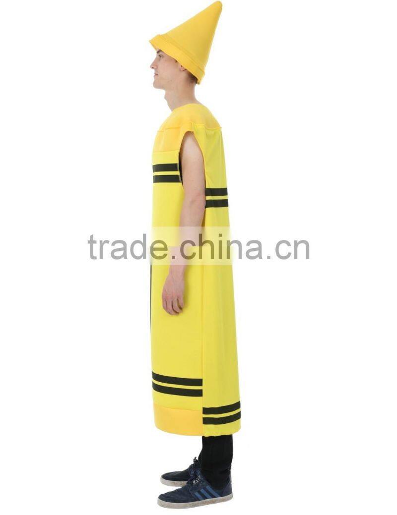 Adult Men's Yellow Crayon Costume
