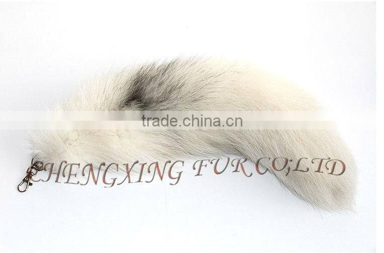 CX-R-45 Genuine Fox Fur Tail Key Chain