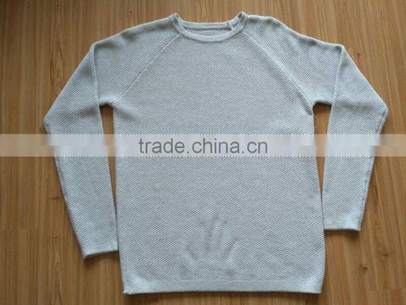 High Quality men jacquard sweater 2017 custom wool knitted new sweater(BKNM08)