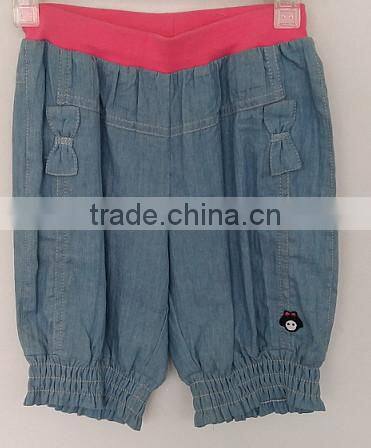 2016 beautiful baby girls thin denim hot shorts for summer
