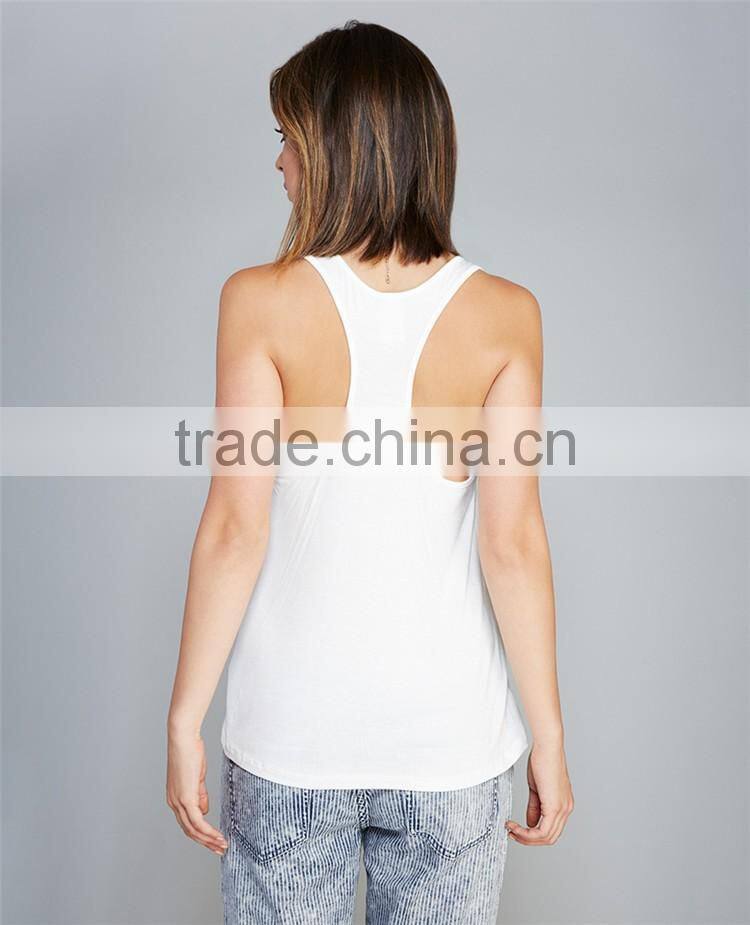 Tank top with low price loose fitting gym stringer tank top wholesale