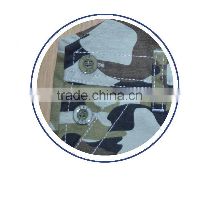 Green camo kids suspenders casual style for boys latest design overalls wholesale