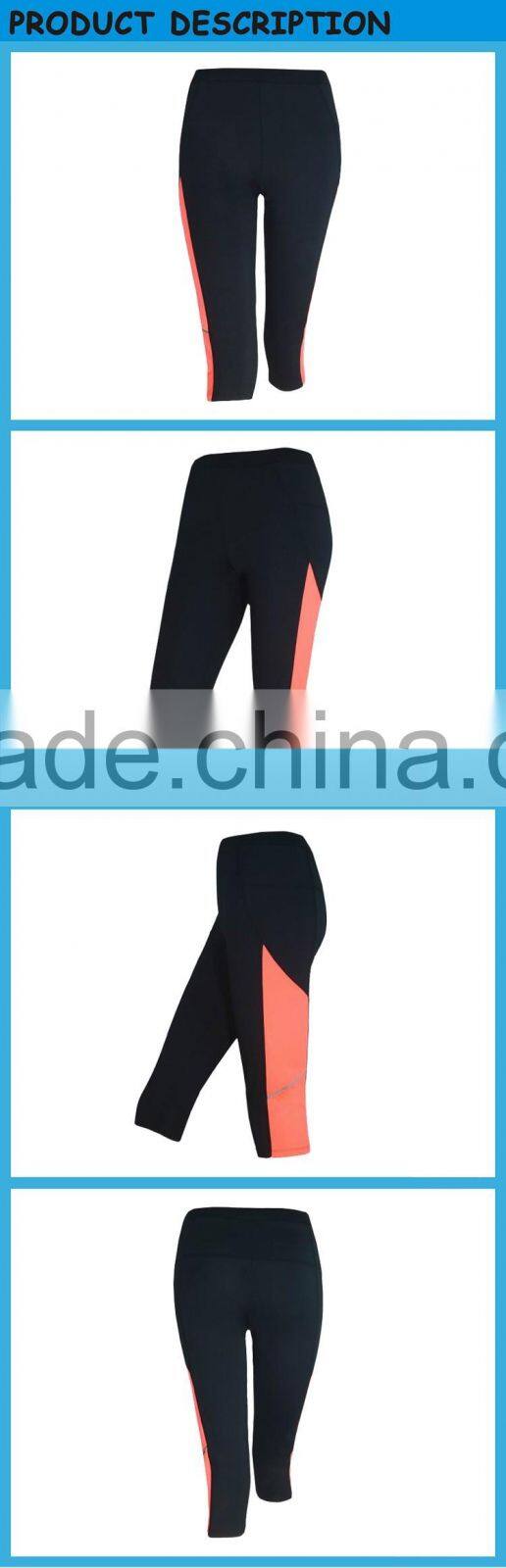 Contrast Color Sport Pants Women Sports Wear Fitness/ Gym Workout Clothing