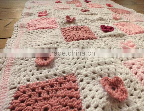 2017 High Quality Decorative Handmade Crochet Blanket