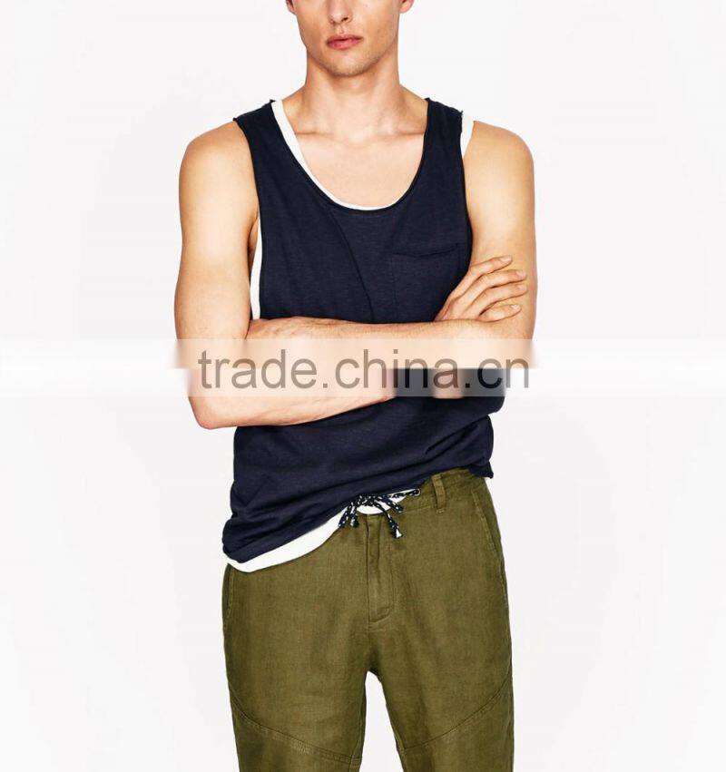 Design crop top tank top wholesale running vest