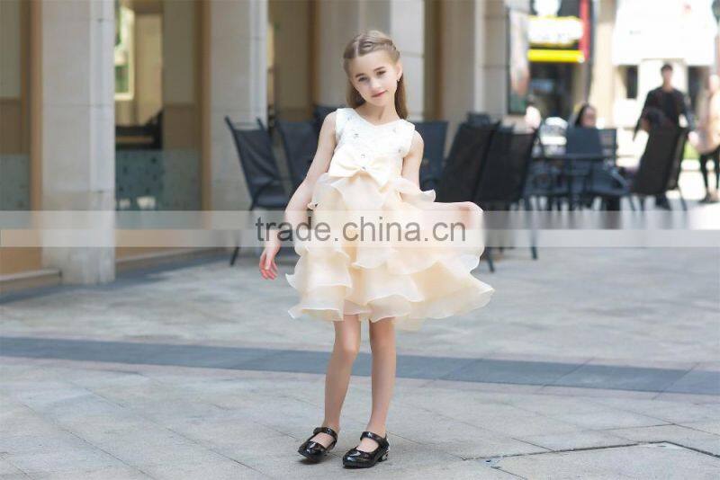 hot sale Net fabric ball grown dress for baby girl summer dress for girl ruffle skirt sleeveless