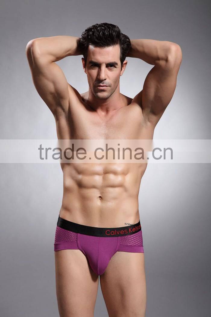 Fashion Brand Men Briefs Cotton And Spandex Mixed Men Funny underwear 2016 New Design Men Shorts
