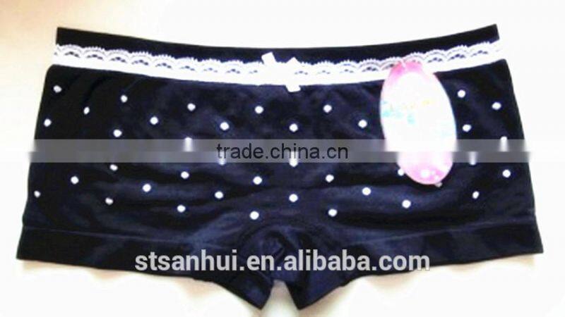 Newest design hot sale dot printed sexy girls seamless panty