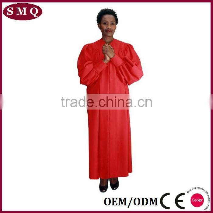 Promitional embroidery design church baptismal robe for pastor