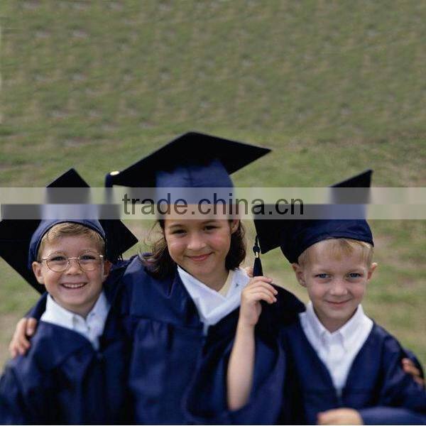 black graduation gown child, children graduation gown, kindergarten graduation gown