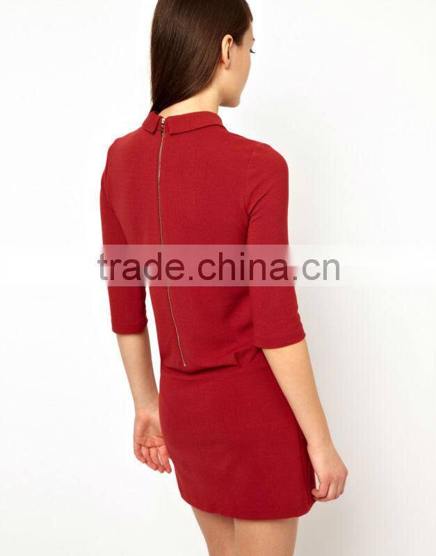 Drop Waist Dress in Crepe Jersey