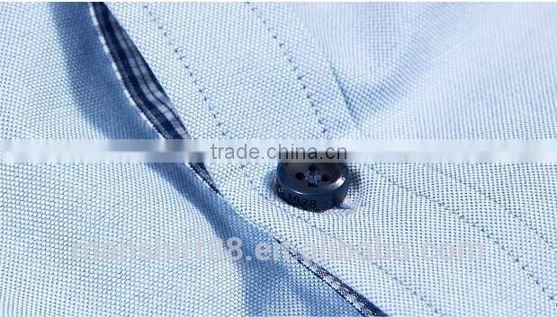 contrast color non-iron washed oxford tuxedo shirt