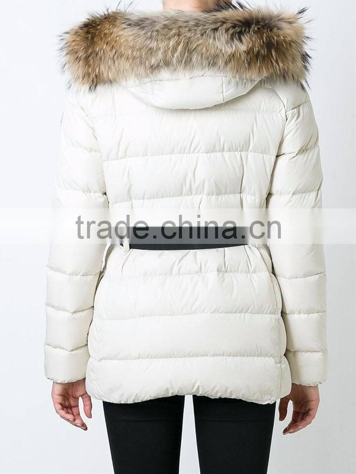 Shandao OEM custom winter soft long sleeve fashional ostrich feather coat