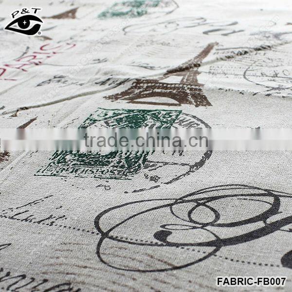 Fashion design linen cotton fabric for bed sheet bolster cushion for leaning on table cloth