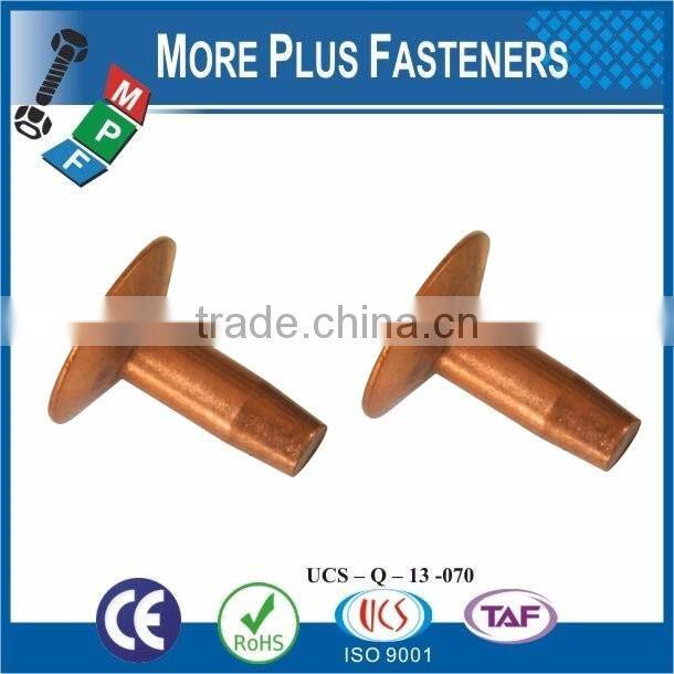 Made in Taiwan Round Head Rivet POP Rivet River Screw Copper Rivets