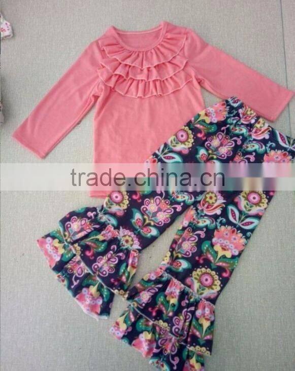 Easter boutique kids clothing remake girl rabbit print outfits spring boutique girl clothing sets