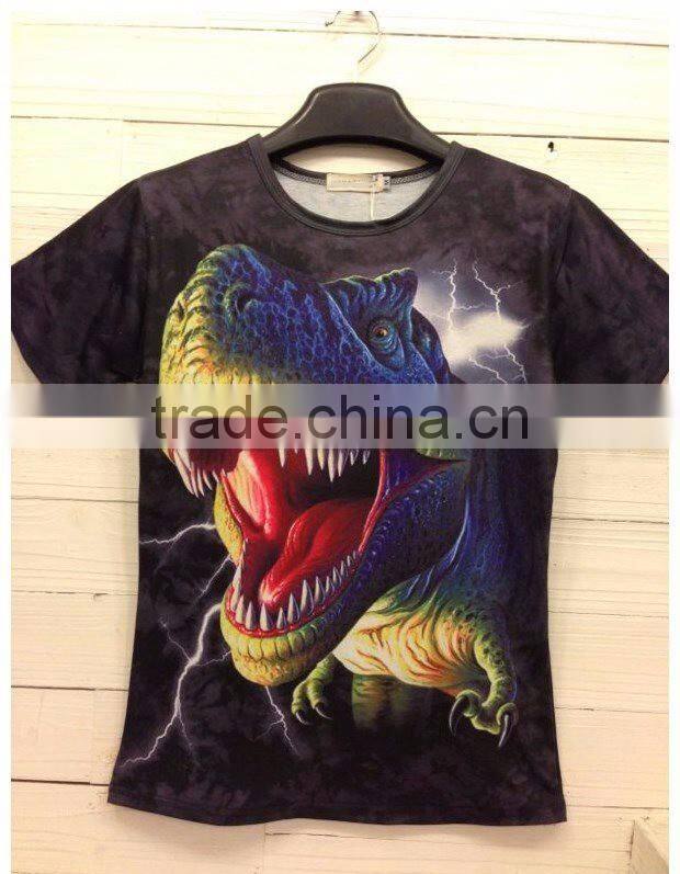 Wholesale Unisex Fashion Design Dry Fit Custom Sublimation 3D Printing Short 3d t shirts