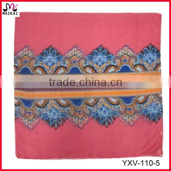 Classic leopard design animal printed polyester scarf