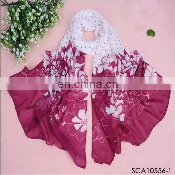 flower print scarf spring chiffon scarf