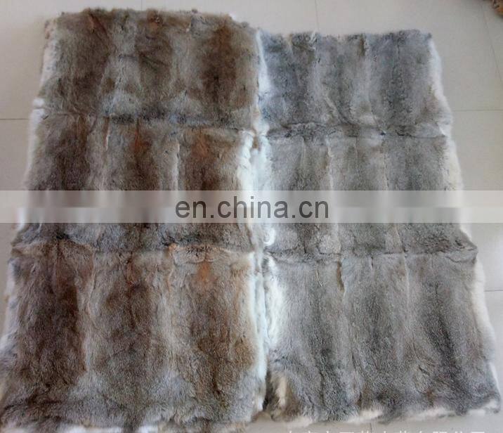 High quality rabbit fur skin plate with factory wholesale price